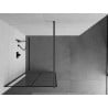 Mexen Kioto Walk-in Shower Wall 80 x 200 cm, Black Pattern 8 mm, Gun Metal - 800-080-101-95-77