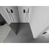 Mexen Kioto Walk-in Shower Panel 100 x 200 cm, Mirror 8 mm, Gun Metal - 800-100-101-95-50