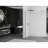 Mexen Kioto Walk-in Shower Wall 120 x 200 cm, Frosted 8 mm, Gun Gray Brushed - 800-120-101-66-30