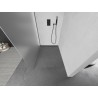 Mexen Kioto Walk-in Shower Wall 120 x 200 cm, Frosted 8 mm, Gun Gray Brushed - 800-120-101-66-30