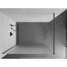Mexen Kioto Walk-in Shower Wall 120 x 200 cm, Frosted 8 mm, Gun Gray Brushed - 800-120-101-66-30