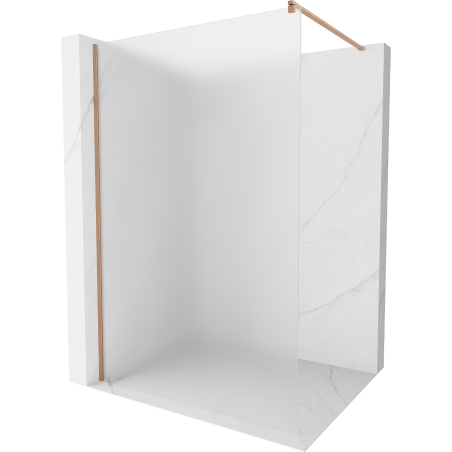 Mexen Kioto Walk-in Shower Wall 70 x 200 cm, Frosted 8 mm, Brushed Bronze - 800-070-101-65-30