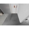 Mexen Kioto Walk-in Shower Wall 80 x 200 cm, Frosted 8 mm, Brushed Copper - 800-080-101-65-30