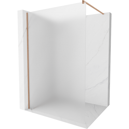 Mexen Kioto Walk-in Shower Wall 110 x 200 cm, Frosted 8 mm, Brushed Bronze - 800-110-101-65-30