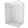 Mexen Kioto Walk-in Shower Wall 110 x 200 cm, Frosted 8 mm, Brushed Bronze - 800-110-101-65-30