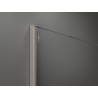 Mexen Kioto Walk-in Shower Wall 100 x 200 cm, Frosted 8 mm, Brushed Nickel - 800-100-101-97-30