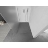 Mexen Kioto Walk-in Shower Wall 100 x 200 cm, Frosted 8 mm, Brushed Nickel - 800-100-101-97-30