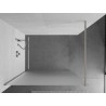 Mexen Kioto Walk-in Shower Wall 100 x 200 cm, Frosted 8 mm, Brushed Nickel - 800-100-101-97-30