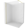 Mexen Kioto Walk-in Shower Screen 80 x 200 cm, Frosted 8 mm, Brushed Gold - 800-080-101-55-30