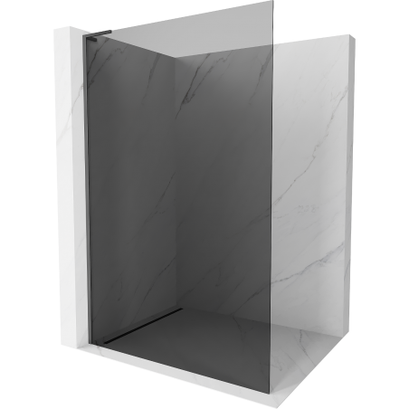Mexen Kioto L Walk-in Shower Wall 100 x 200 cm, Graphite, Gun Metal - 800-100-103-95-40