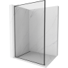 Mexen Kioto L Walk-in Shower Wall 70 x 200 cm, black pattern, gun metal - 800-070-103-95-70