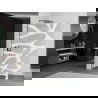 Mexen Kioto L Walk-in Shower Wall 90 x 200 cm, White Pattern, Gun Metal - 800-090-103-95-97