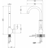 Mexen Pablo 1-compartment granite sink with a drip tray and kitchen mixer tap Telma, Beige - 6510-69-670200-69
