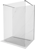 Mexen Kioto Free-standing Shower Wall 140 x 200 cm, Transparent 8 mm, Gun Metal - 800-140-002-95-00
