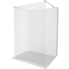 Mexen Kioto freestanding shower wall 120 x 200 cm, 8 mm thick, brushed nickel - 800-120-002-97-09