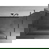 Mexen Kioto Freestanding Shower Wall 120 x 200 cm, Transparent/Frosted 8 mm, Gun Metal - 800-120-002-95-35
