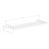 Mexen Arno towel shelf, Black - 7020720-70