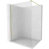Mexen Kioto Walk-in Shower Screen 70 x 200 cm, Stripes 8 mm, Brushed Gold - 800-070-101-55-09
