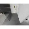 Mexen Kioto Walk-in Shower Screen 70 x 200 cm, Stripes 8 mm, Brushed Gold - 800-070-101-55-09