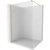Mexen Kioto Walk-in Shower Screen 120 x 200 cm, Stripes 8 mm, Brushed Gold - 800-120-101-55-09