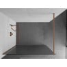 Mexen Kioto Walk-in Shower Screen 120 x 200 cm, Stripes 8 mm, Brushed Copper - 800-120-101-65-09