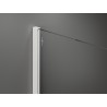 Mexen Kioto Walk-in Shower Wall 80 x 200 cm, Black Pattern 8 mm, White - 800-080-101-20-78