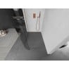 Mexen Kioto-R curved shower wall Walk-in 120 x 200 cm, transparent 8 mm, brushed copper - 800-120-101-65-06