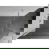Mexen Kioto Curved Walk-in Shower Wall 80 x 200 cm, Transparent 8 mm, Brushed Nickel - 800-080-101-97-06