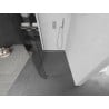 Mexen Kioto L Rounded Shower Panel Walk-in 80 x 200 cm, Transparent, Chrome - 800-080-103-01-06
