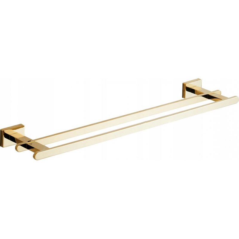 Mexen Arno double towel rack, gold - 7020725-50