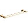 Mexen Arno double towel rail, gold - 7020725-50
