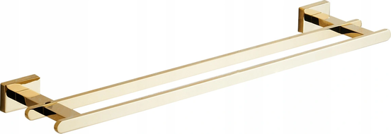 Mexen Arno double towel rack, gold - 7020725-50