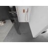 Mexen Kioto-R L rounded shower screen Walk-in 100 x 200 cm, transparent, rose gold - 800-100-103-60-06