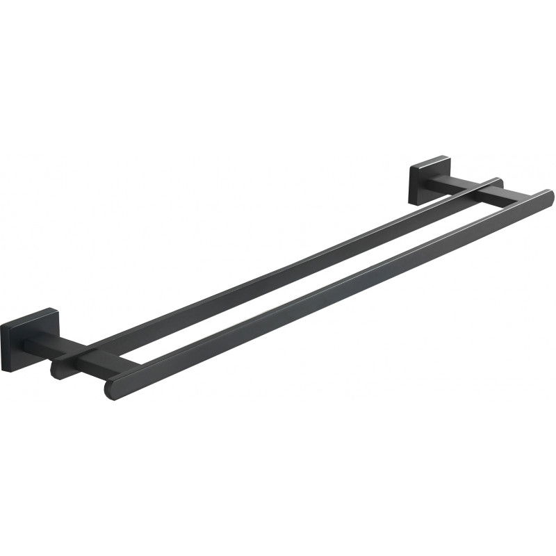 Mexen Arno double towel rack, Black - 7020725-70