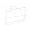 Mexen Arno towel hanger, Black - 7020732-70