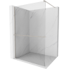 Mexen Kioto+ shower wall with shelf Walk-in 95 x 200 cm, transparent, brushed nickel - 800-095-121-97-00