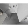 Mexen Kioto+ shower panel with shelf Walk-in 100 x 200 cm, frost, brushed gun gray - 800-100-121-66-30