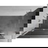 Mexen Kioto+ Shower Wall with Walk-in Shelf 80 x 200 cm, Black Pattern, Brushed Nickel - 800-080-121-97-70