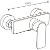Mexen Cetus Shower mixer tap, Gold - 744340-50