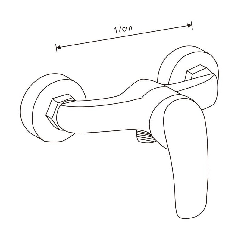 Mexen Fabia shower faucet, black - 746540-70