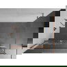 Mexen Kioto+ Walk-in Shower Screen with Shelf 70 x 200 cm, White Pattern, Brushed Copper - 800-070-121-65-85