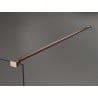 Mexen Kioto+ Walk-in Shower Wall with Shelf 90 x 200 cm, White Pattern, Brushed Copper - 800-090-121-65-85