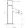Mexen Rumba bidet faucet, gold - 73520-50