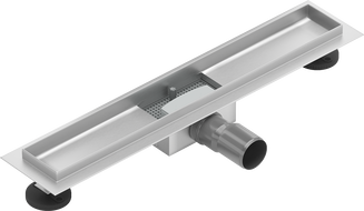 Mexen Flat linear drain body 60 cm, Chrome - 1015060