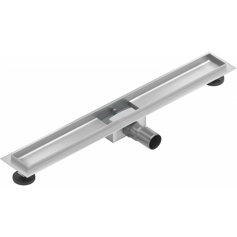Mexen Flat linear drain body 80 cm, inox - 1015080
