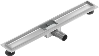 Mexen Flat linear drain body 80 cm, inox - 1015080