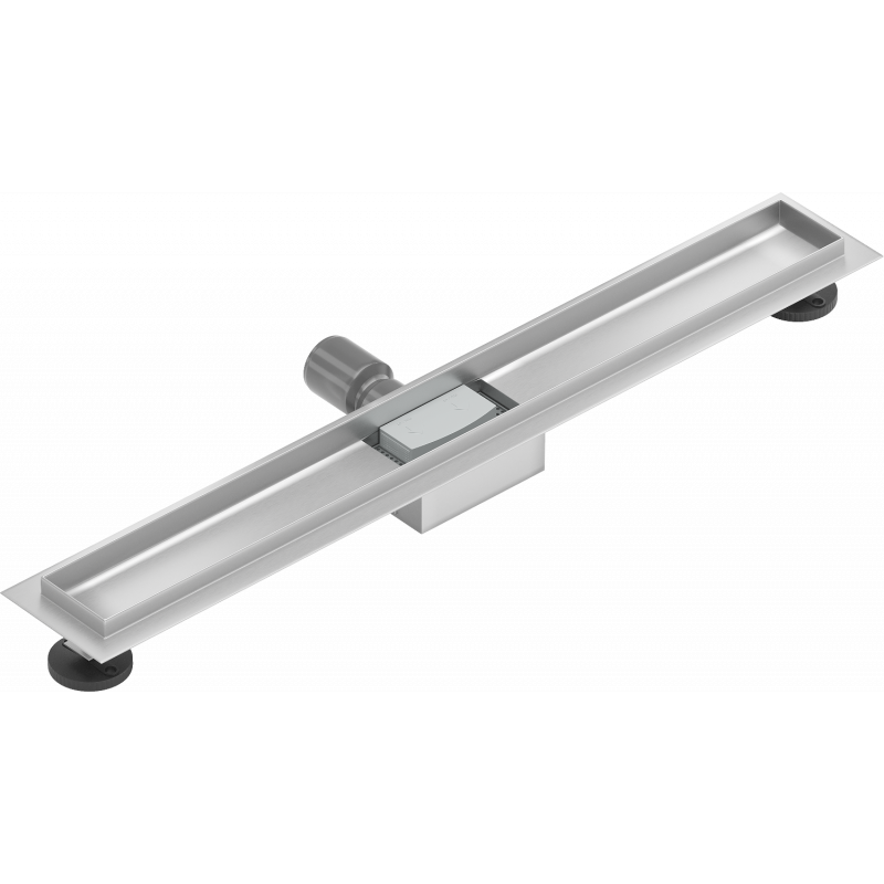 Mexen Flat linear drain body 80 cm, inox - 1015080