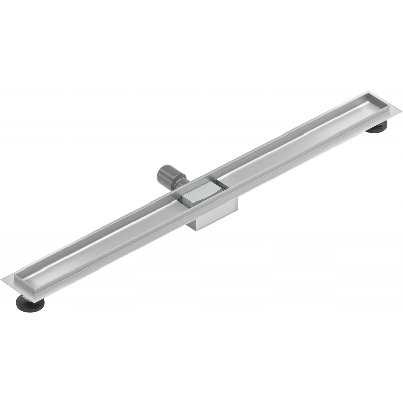 Mexen Flat linear drain body 90 cm, inox - 1015090