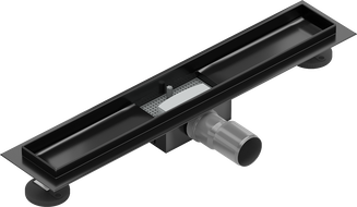 Mexen Flat linear drain body 50 cm, Black - 1715050