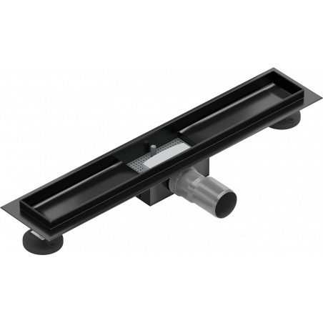 Mexen Flat linear drain body 60 cm, Black - 1715060